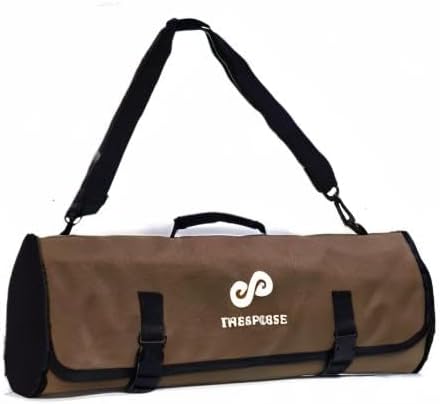 EVERPRIDE Chef Knife Roll Bag Holds 10 Knives – Contains 2 Large Zippered Pockets for Meat Cleavers and Cooking Tools – Durable Knife Carrier Case for Chefs and Culinary Students – Knives Not Included