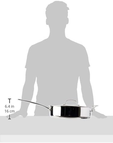 Cuisinart Stainless Steel, 5.5 Quart Sauté Pan w/ Cover, Helper Handle, Chef's Classic, 733-30H