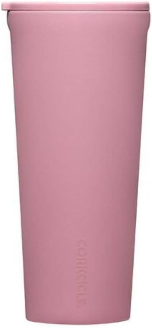 Corkcicle Classic Tumbler - Keeps Drinks Cold for 9 Hours & Hot for 3 - Triple-Insulated Stainless Steel - Holiday Tumbler Gift - 24 oz - Desert Rose