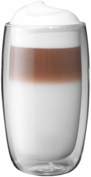 ZWILLING Sorrent 39500-078 Sorrento Double Wall Glass Latte, 11.8 fl oz (350 ml), Set of 2 Pieces, Tumbler, Insulated, Cold Insulated, Iced Tea Cup, Double Layer, Microwave Safe