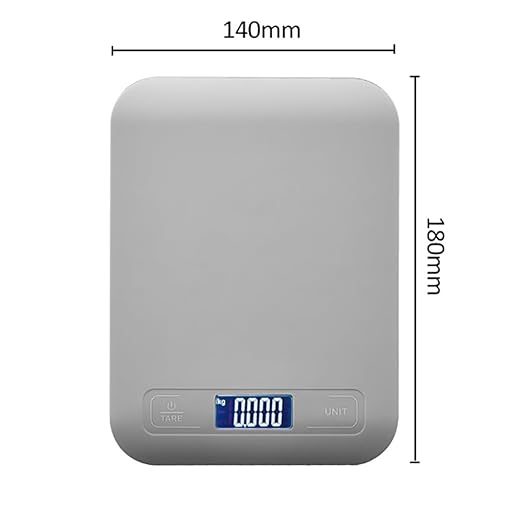 Digital Shipping Scale,Large Panel, Accurate Portable Postal Scale for Packages, Small Business,Kitchen, Food, Handmade, Liquids, and Boutique (White Battery(10kg/1g))