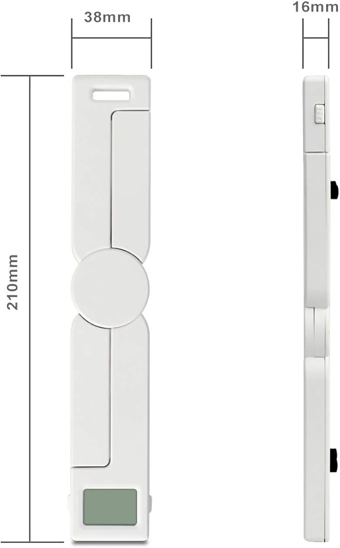 Portable Food Scale Travel Scale for Food, Small Folding Digital Kitchen Scale for Food, Collapsible Mini Pocket Scale Grams and Ounces, Perfect for Diet Calorie Control Compact Kitchen, X White