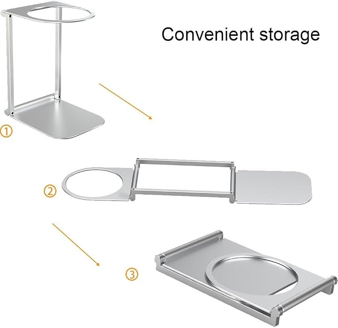 Foldable Coffee Drip Holder Aluminum Coffee Dripper Station Portable Pour Over - Image 9