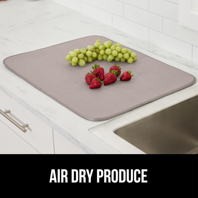 GORILLA GRIP Ultra Water Absorbent Microfiber Dish Drying Mat, Quick Dry Thick - Image 8