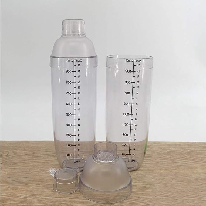 2 Pcs Plastic Cocktail Shaker, Drink Mixer Boba Tea Shaker, Professional Bar - Image 5