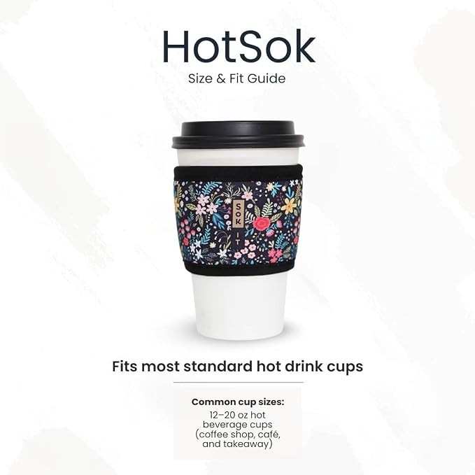 Sok It HotSok Coffee & Tea Reusable Insulated Neoprene Cup Sleeve - Image 6