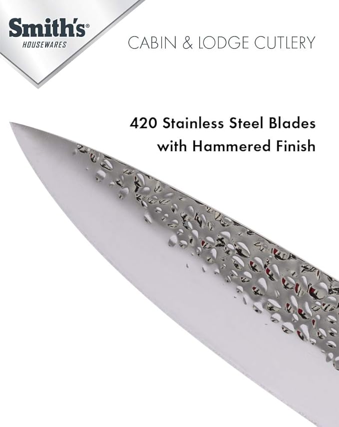 Smith's 51032 Cabin & Lodge Cutlery Block Set (14-Piece), One Size, Gray