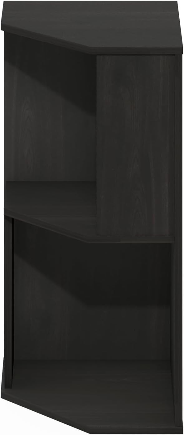 Furinno ECON Corner Shelf, 2-Tier Corner Book Shelf, Standing Storage Shelves - Image 6