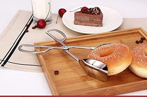 KEBE 2-PACK Serving Tongs for Buffet Party Catering, Thickening Food Serving Salad Cake Bread Kitchen Tongs, Stainless Steel