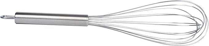 Restaurantware-German Standard 12.5 Inch French Whisk, 1 Dishwashable Kitchen Wire Whisk - Ergonomic Handle, Durable, Stainless Steel French Whip, For Blending, Stirring, Mixing Of Ingredients