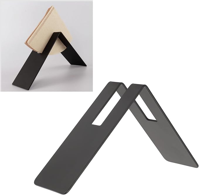 Stainless Steel Coffee Filter Paper Holder Dispenser Rack Organizer Storage - Image 9