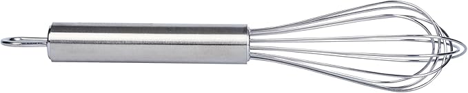 Restaurantware-German Standard 7.3 Inch French Whisk, 1 Dishwashable Kitchen Wire Whisk - Ergonomic Handle, Durable, Stainless Steel French Whip, For Blending, Stirring, Mixing Of Ingredients
