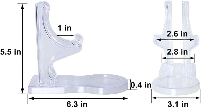4 Packs Acrylic Display Stands China Tea Cup Holder Display Saucer European - Image 8