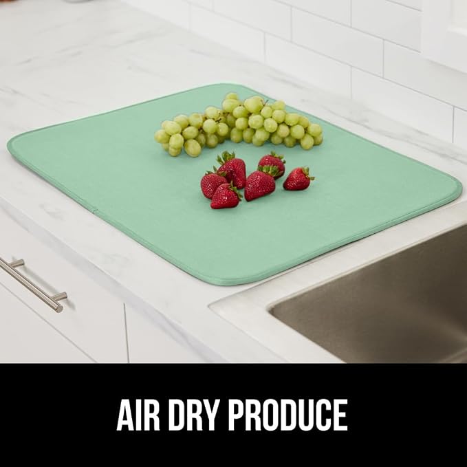 GORILLA GRIP Ultra Water Absorbent Microfiber Dish Drying Mat, Quick Dry Thick - Image 9