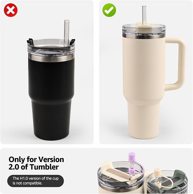 MOLOSLEEVE 21 Colors Straw Toppers Include A Set of Leak-proof Plugs, - Image 7