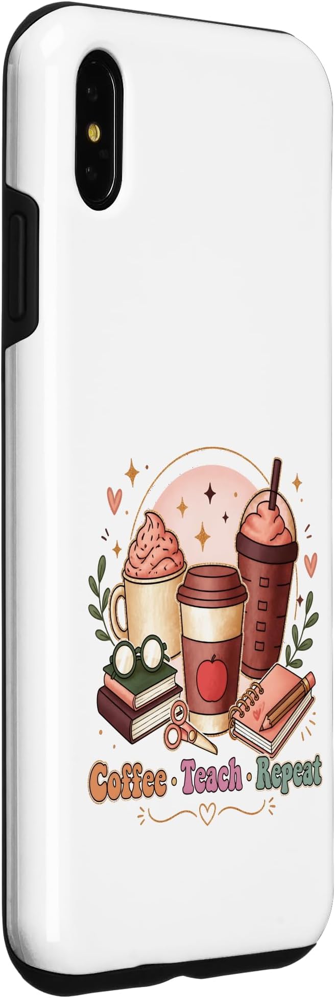 Coffee Teach Repeat Teacher Daily Routine Design Case - Image 3