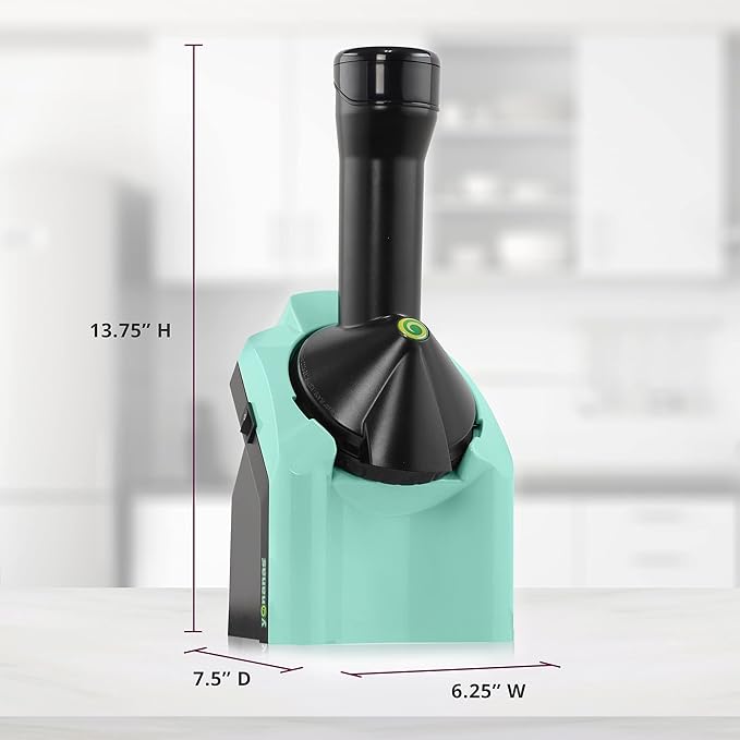 Yonanas 902MN Classic Vegan Non-Dairy Frozen Fruit Soft Serve Dessert Maker, BPA Free, Includes 36 Recipes, 200 Watts, Mint