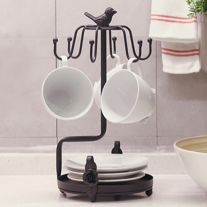 Coffee Mug Tree Holder Countertop, Metal Tea Coffee Cup Holders - Image 7