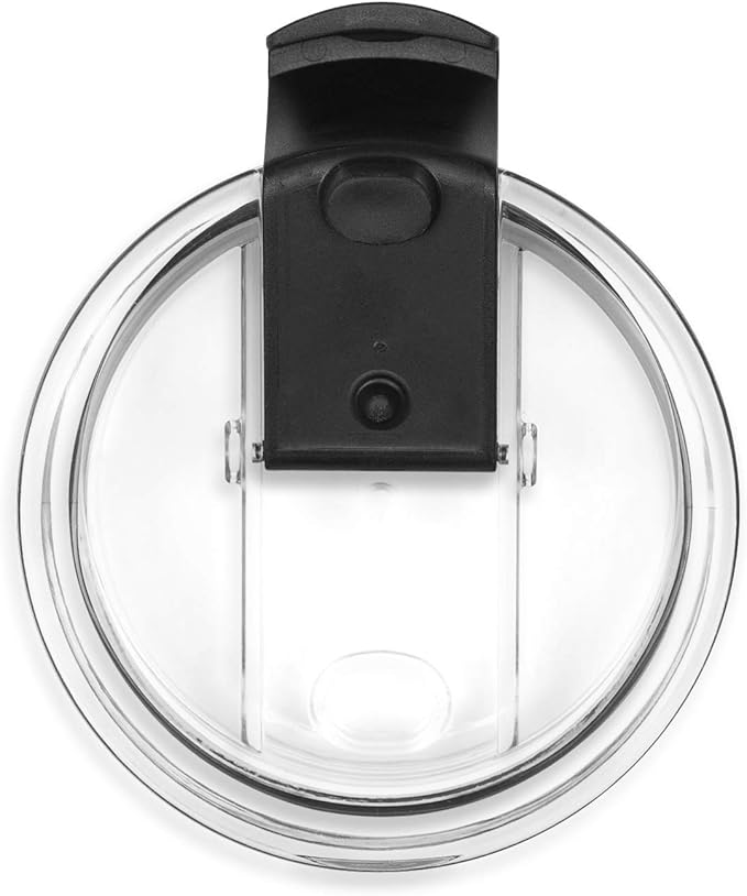Simple Modern Tumbler Flip Lid | Reusable Replacement ONLY Fits Threaded, Stainless Steel Classic Collection Vessels | Classic Collection | Clear (Lid Only)