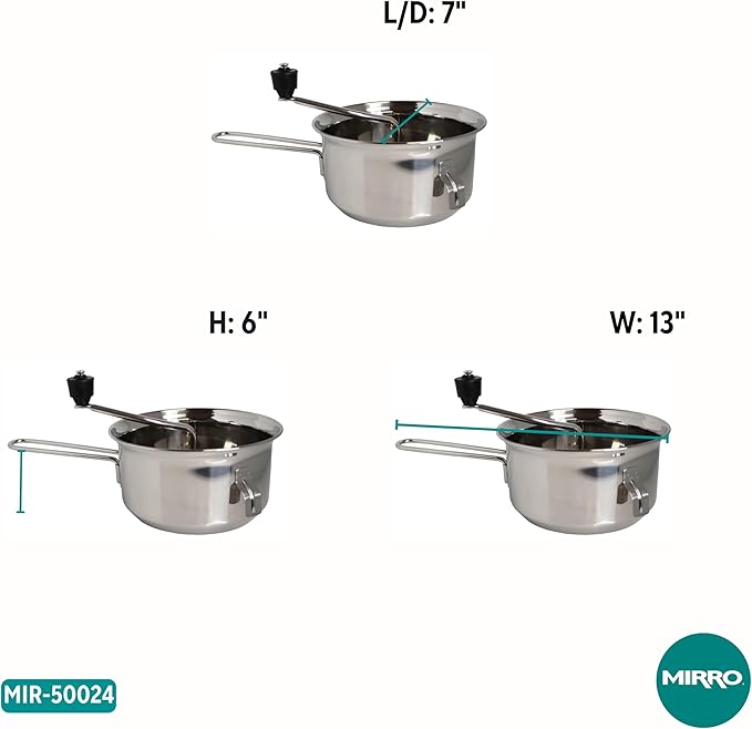 Mirro 50024 Foley Stainless Steel Healthy Food Mill Cookware, 2-Quart, Silver -