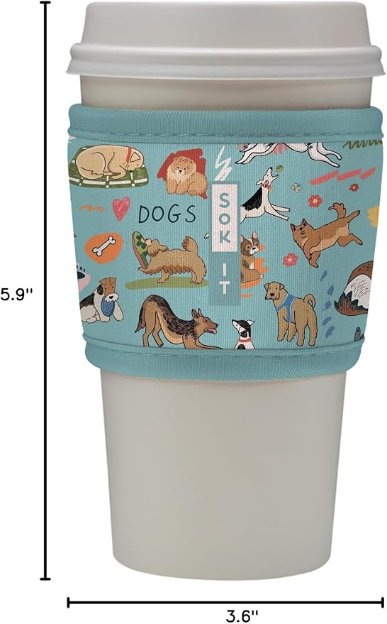 Sok It HotSok Coffee & Tea Reusable Insulated Neoprene Cup Sleeve - Image 5