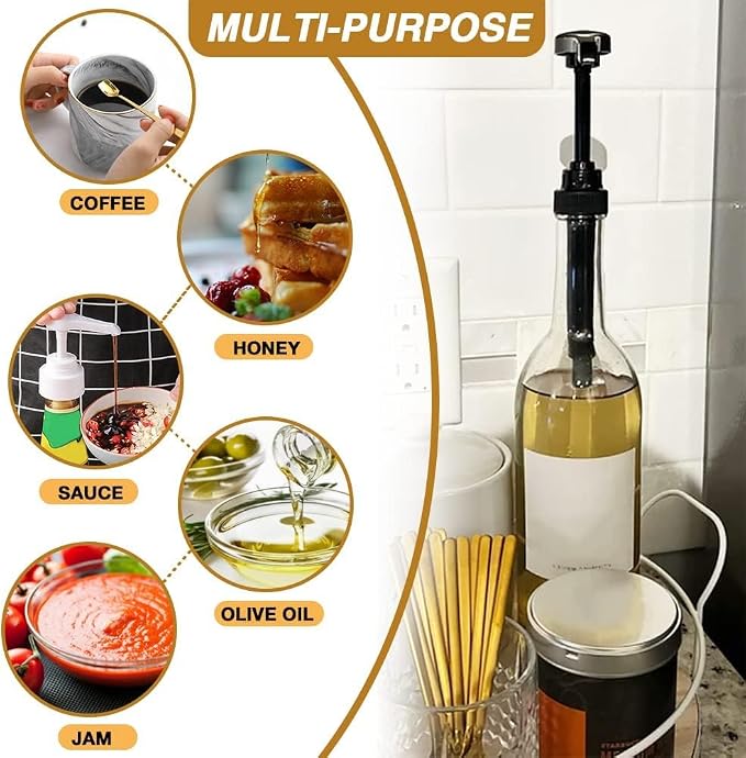 25 Pcs White Syrup Pump Dispenser, Compatible - Image 7