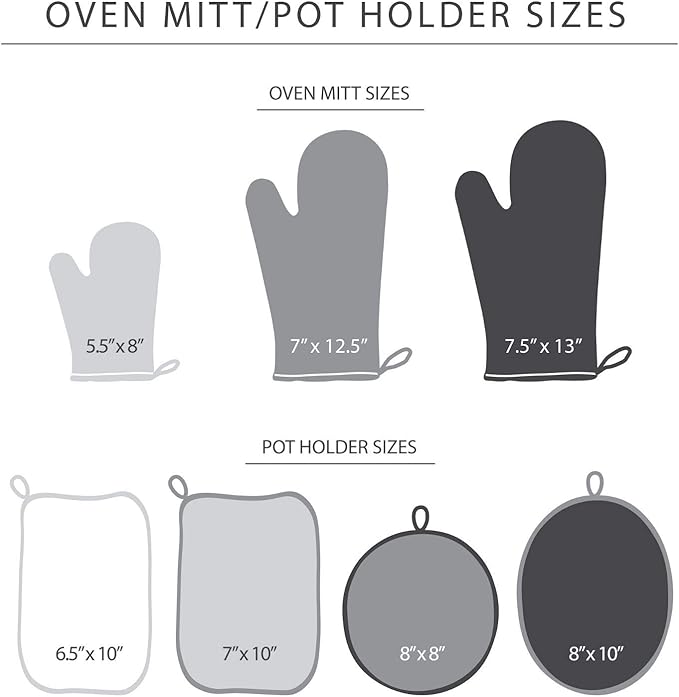 KitchenAid Asteroid Pot Holder 2-Pack Set, Pebbled Palm Green, 6.5"x10"