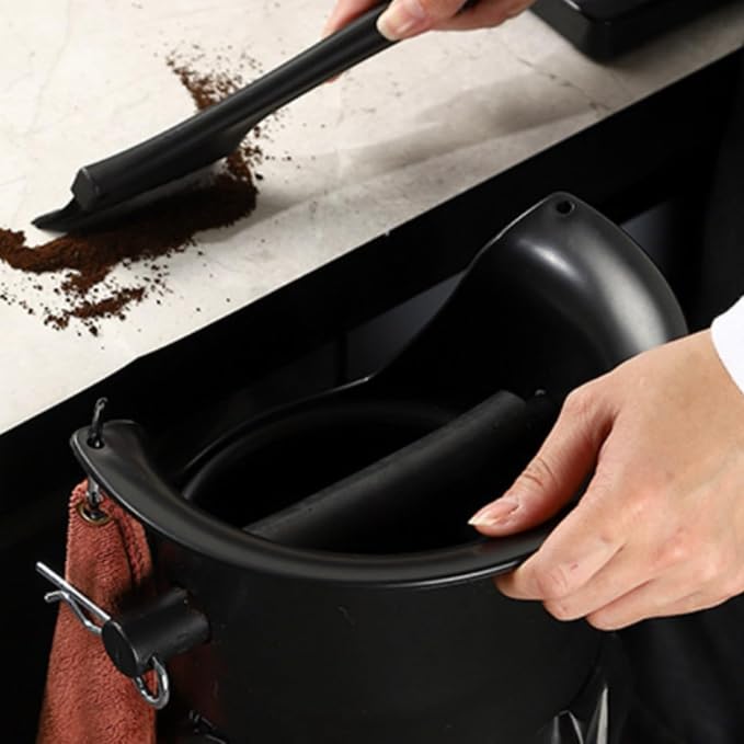Coffee Grounds Container Tall Cylindrical Bin Espresso Portafilter Cleaner - Image 7