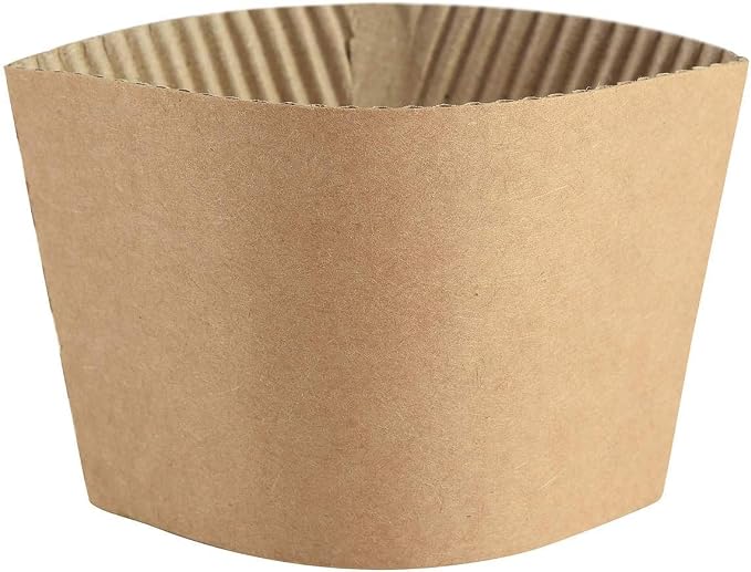 Personalized Kraft Disposable Coffee Cup Sleeve, Custom Paper Sleeve, Cardboard - Image 6