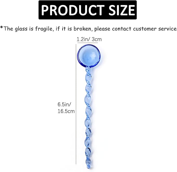 Heat Resistant Coffee Spoon Glass Tasting Teaspoon 6.5 Inches Stirring Mixing - Image 9