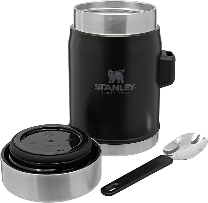 Stanley Leakproof-Dishwasher Safe, Stainless Steel, Matte Black, 0.4L