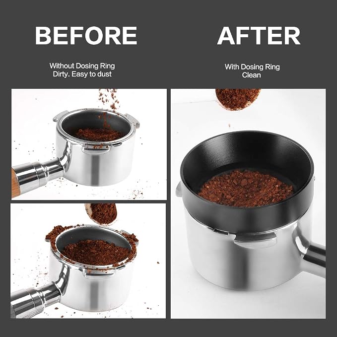 Aluminum Espresso Coffee Dosing Funnel Dosing Ring Funnel Replacement - Image 6