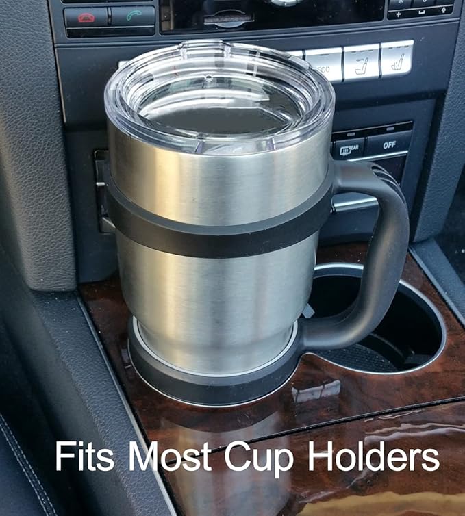 F-32 Handle - 19 COLORS - 30oz size - Compatible with 30 oz. YETI and 30 oz OZARK TRAIL Tumbler Travel Mug (30OZ, MIDNIGHT BLACK)