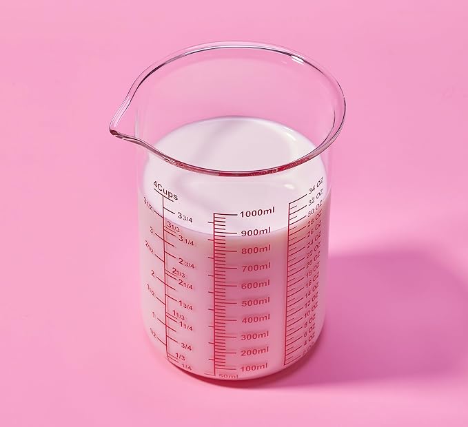 High Borosilicate Glass Measuring Cup-V-Shaped Spout,Glass Measuring Beaker - Image 8