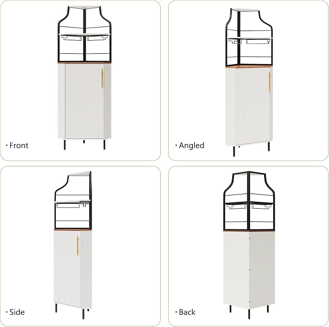 ARTPOWER Corner Bar Cabinet - Image 8