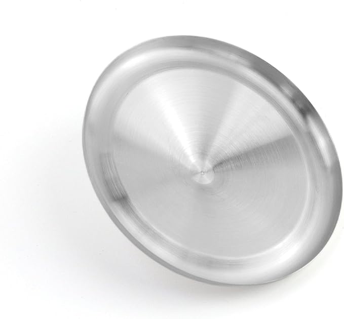 Antrader Stainless Steel Home Round Shaped Tea Coffee Glass Water Cup Lid Cover - Image 5