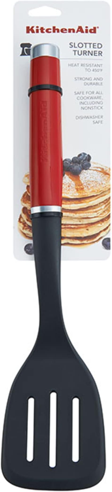 KitchenAid Classic Nylon Slotted Turner, 13.66-Inch, Empire Red