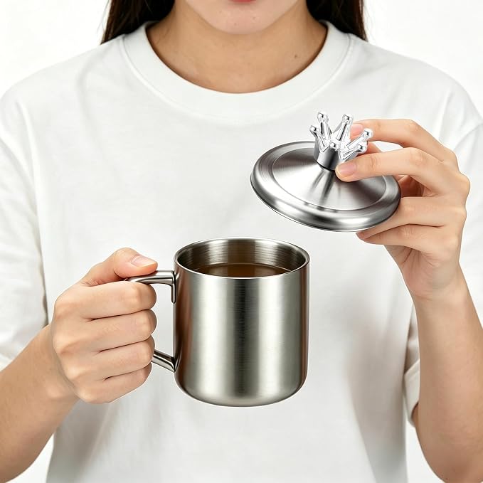 5.5 Inch Stainless Steel Bowl Cover to Keep Bugs Out, Universal Lid - Image 8
