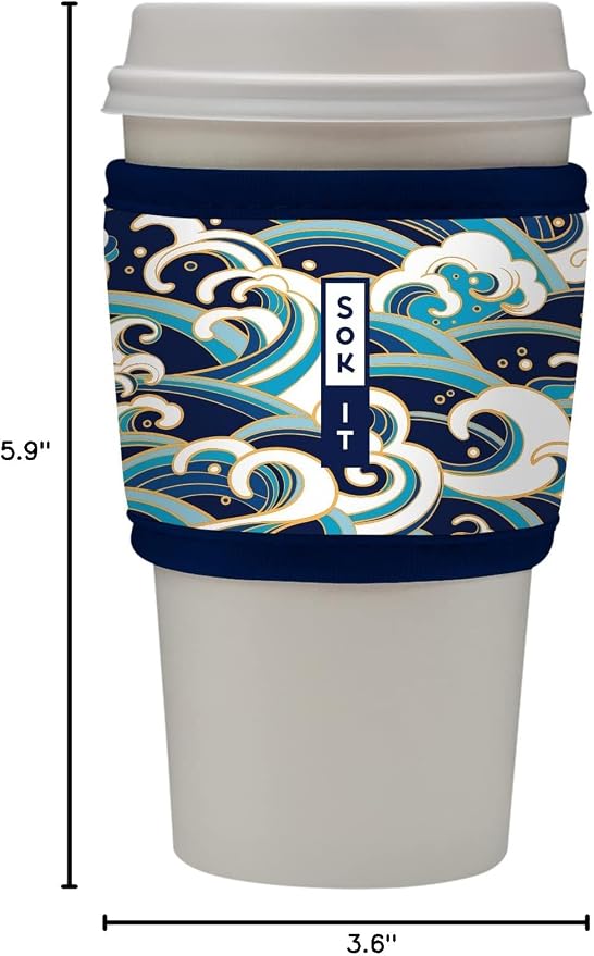 Sok It HotSok Coffee & Tea Reusable Insulated Neoprene Cup Sleeve - Image 7