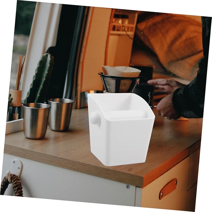 NUOBESTY Espresso Grounds Collector Bin Detachable Clear Coffee Waste Container - Image 9