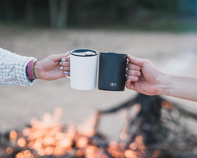 Simple Modern Tumbler Twist Lid | Reusable Replacement ONLY Fits Simple Modern, S|M | Stainless Steel Classic, Journey, Scout Travel Coffee Mug Water Bottle | Classic Collection | Blush