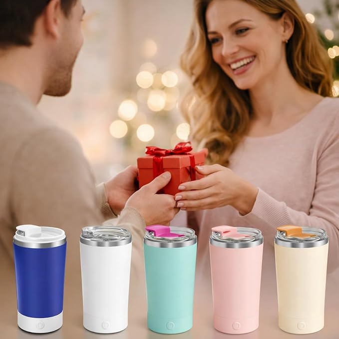 Self Stirring Coffee Mug, 13.5oz Rechargeable Automatic Mixing Cup - Image 7