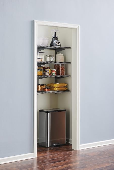 Rubbermaid Elite Stainless Steel Step-On Trash Can, 12 Gallon, Charcoal, Wastebasket for Home/Kitchen/Garage/Apartment/Office