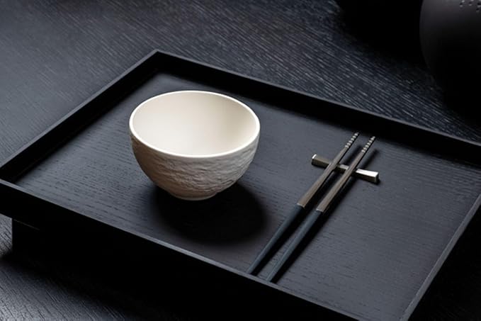 Villeroy & Boch Manufacture Rock Blanc Small Rice Bowl, Premium Porcelain, Made in Germany, 6.75 oz Capacity, 4.25 x 2.5 in, Matte White