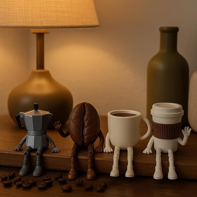 Funny Coffee Figurines Set – Bar Decor – Cute Accessories - Image 7