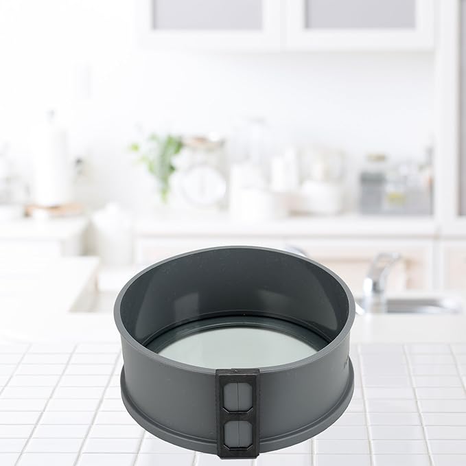Instant Pot Electric Pressure Cooker Springform Cake Pan with Tempered Glass Base, Premium Non-Stick Silicone