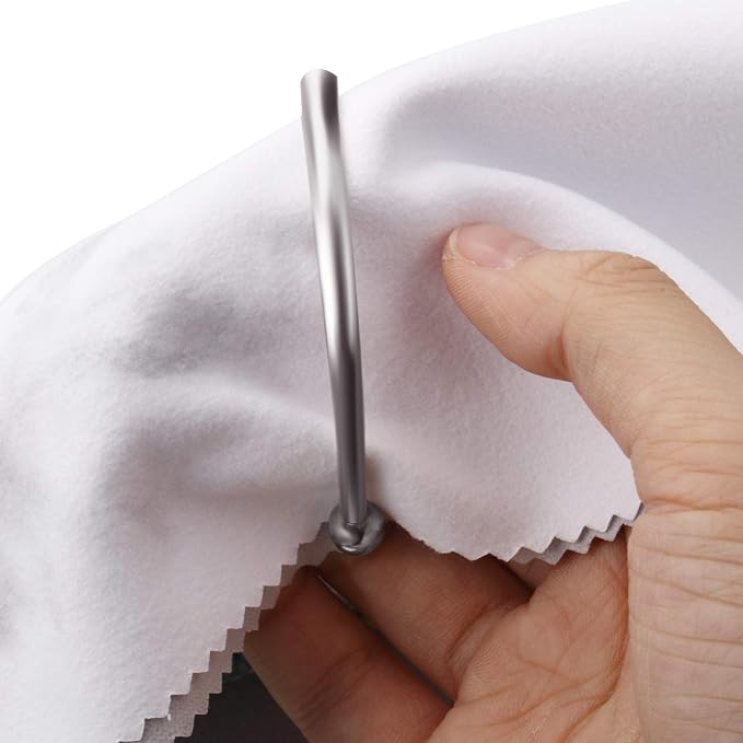 Frienda 6 Pcs Jewelry Polishing Cloth Silver Large Cleaning Cloths - Image 7