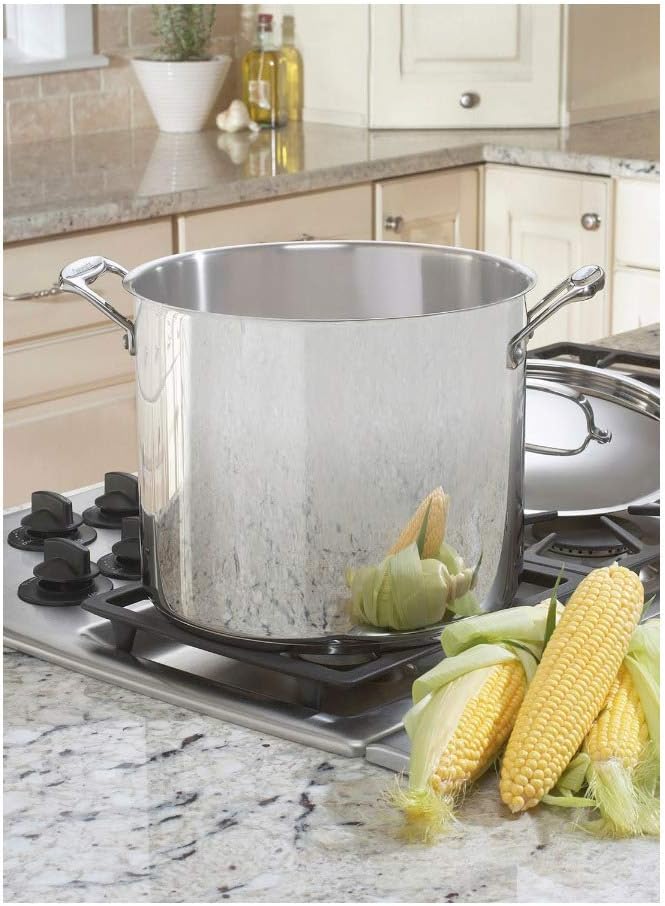 Cuisinart 12-Quart Stockpot w/Lid, Chef's Classic Collection, Silver, 766-26AP1