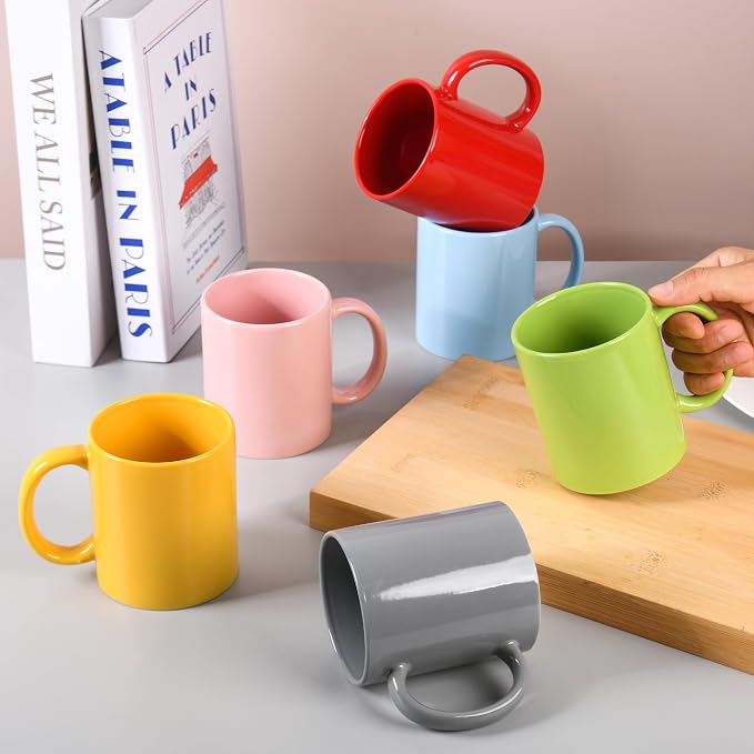 BYCNZB 12oz coffee mug set of 6 Coffee Mugs - Image 7