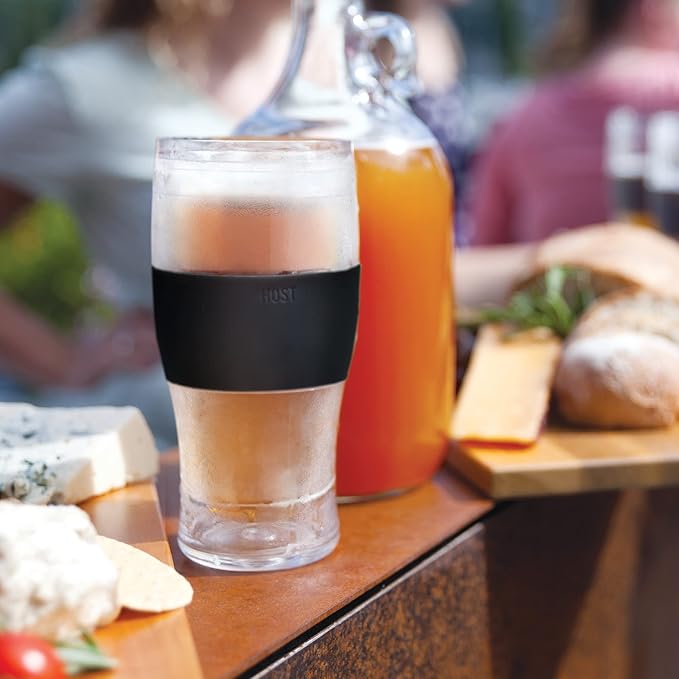 Host Freeze Best Dad Ever Insulated Glass Tumbler for Cold Drinks, Freezable Gifts for Dad, Double Wall Insulated Beer Glass for Chilled Lager, IPA, Ale & Iced Coffee, 16 oz, Set of 1